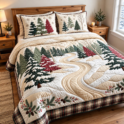 Winter Trail 3-Piece Quilted Bedding Set GFTOMA15665