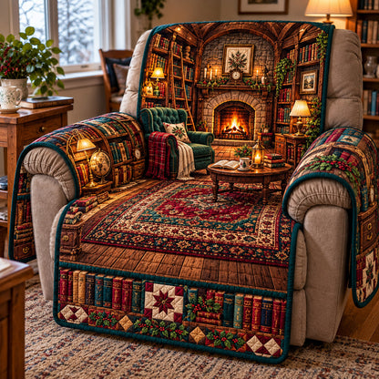 Holiday Hearth Quilted Sofa Cover GFTOMA15696