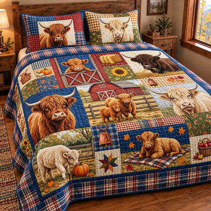 Farmhouse Highland 3-Piece Quilted Bedding Set GFTOMA15747