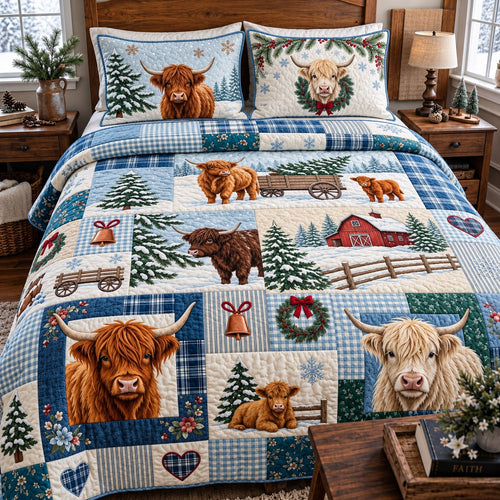 Winter Highland 3-Piece Quilted Bedding Set GFTOMA15748