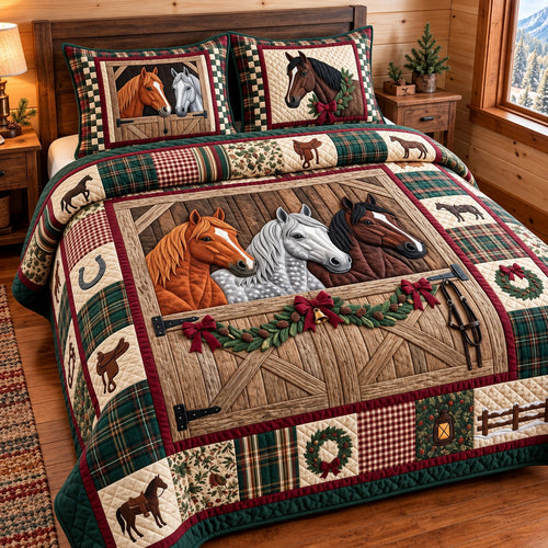 Cozy Stable 3-Piece Quilted Bedding Set GFTOMA15767
