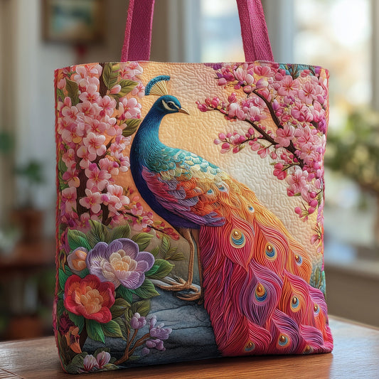 Peacok Quilted Tote Bag GFTOMA1635