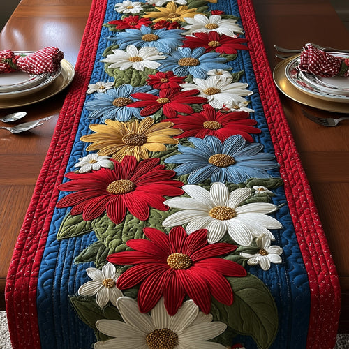 Colorful Daisy Quilted Table Runner GFTOMA1667
