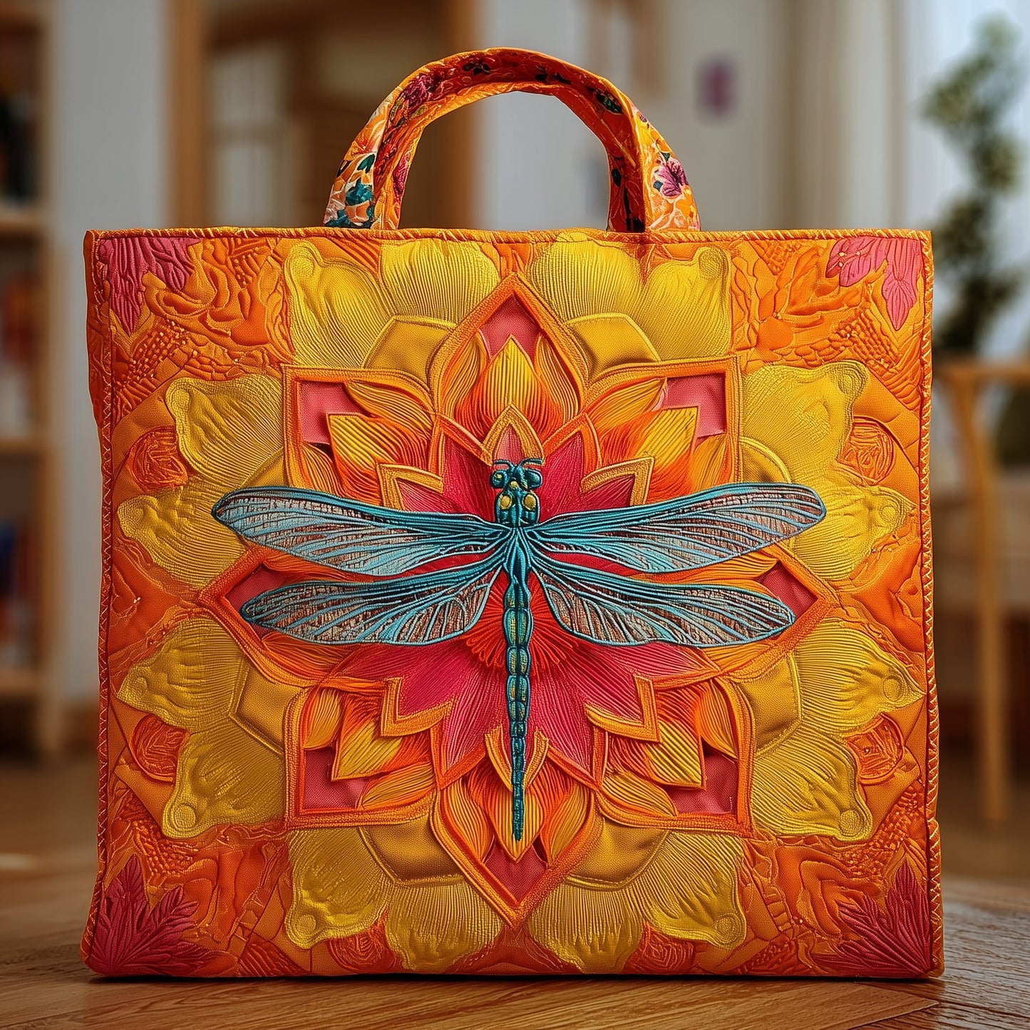 Dragonfly Quilted Tote Bag GFTOMA1690