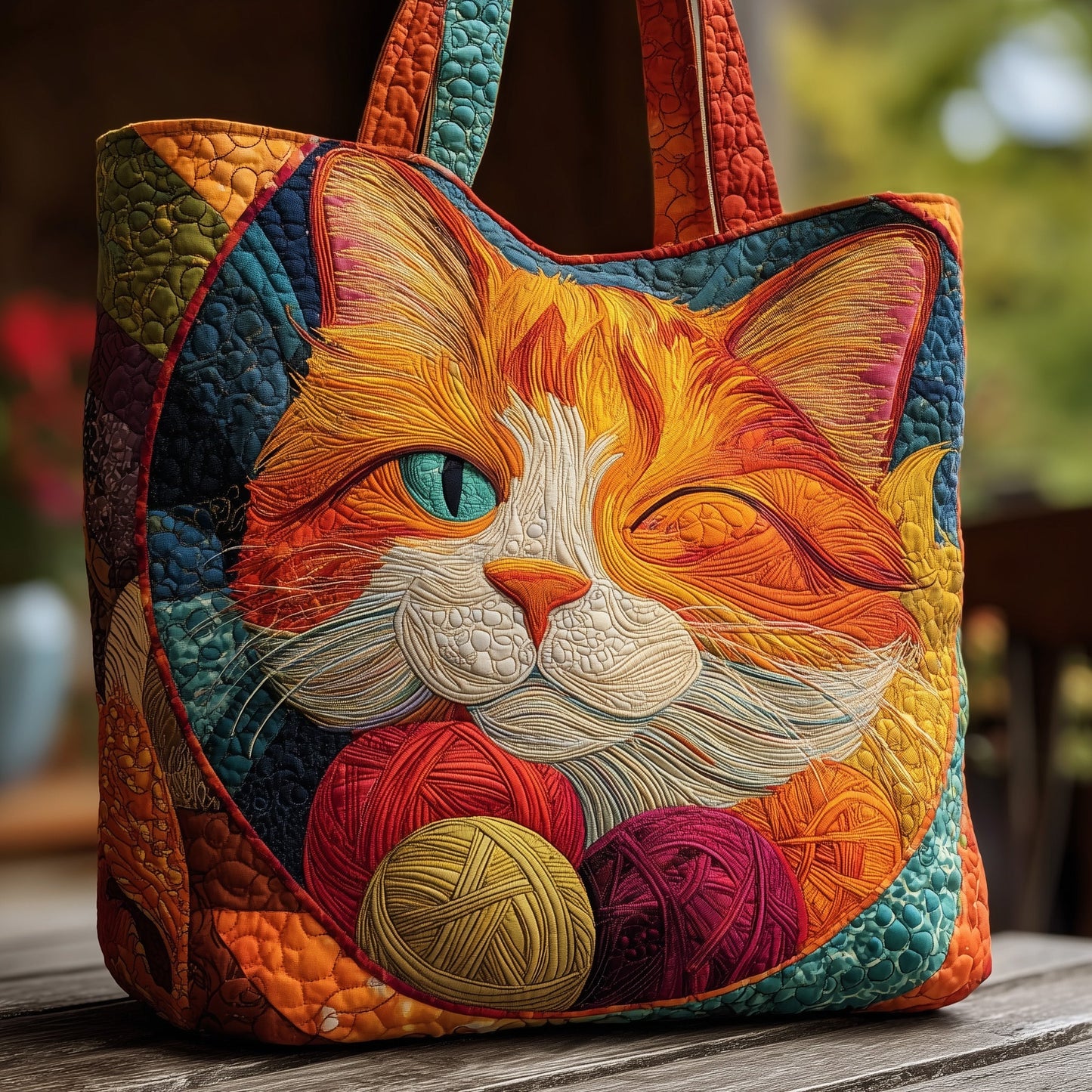Cat Quilted Tote Bag GFTOMA1693