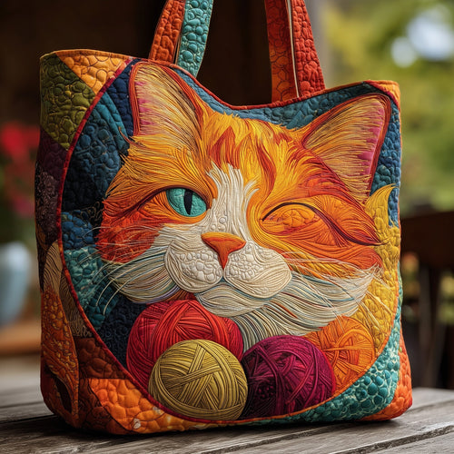 Cat Quilted Tote Bag GFTOMA1693
