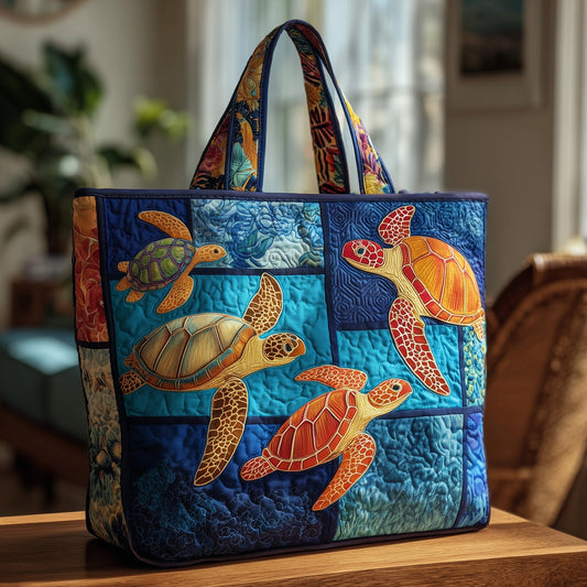 Turtle Quilted Tote Bag GFTOMA1803