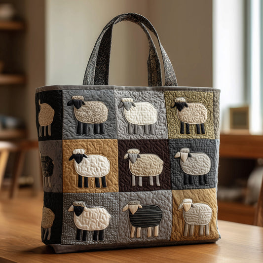 Farmhouse Sheep Quilted Tote Bag GFTOMA1857