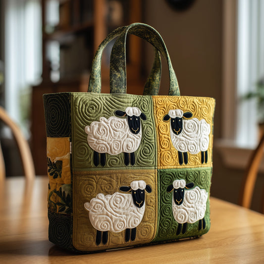 Farmhouse Sheep Quilted Tote Bag GFTOMA1860