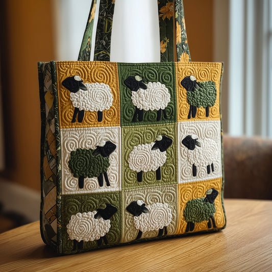 Farmhouse Sheep Quilted Tote Bag GFTOMA1861
