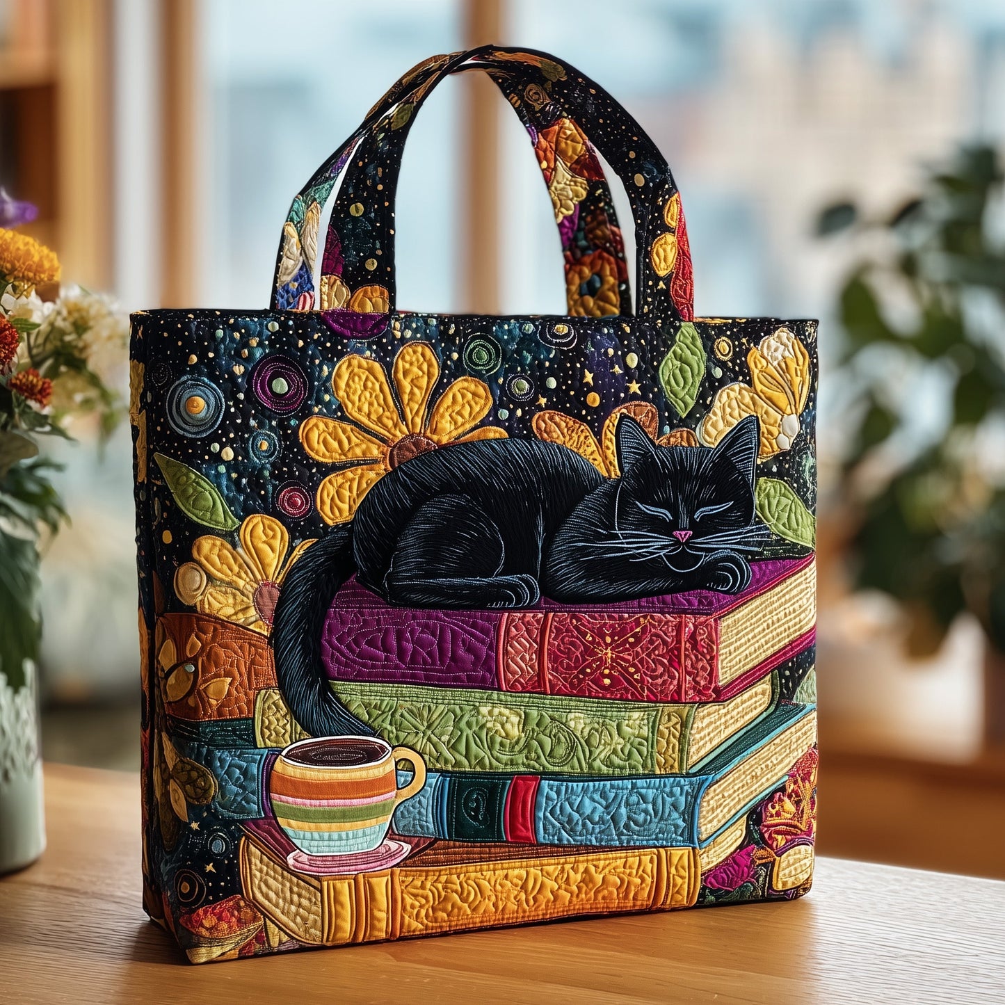Cat Quilted Tote Bag GFTOMA1886