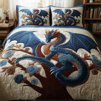 Dragon 3-Piece Quilted Bedding Set GFTOMA1903