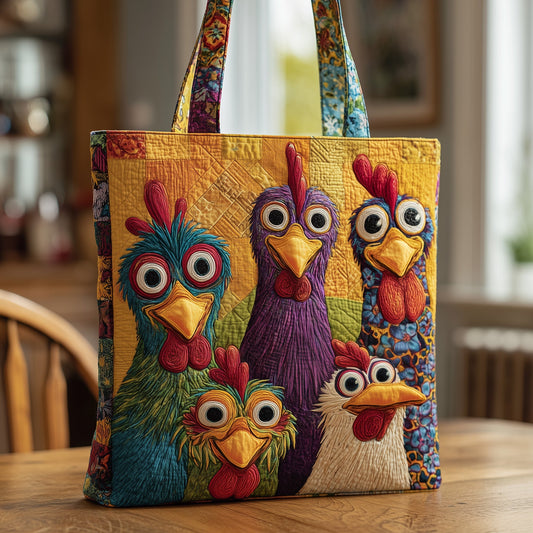 Funky Chicken Quilted Tote Bag GFTOMA1912