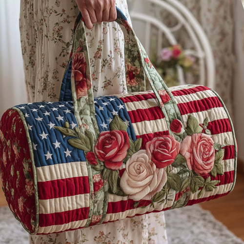 Patriotic Rose Quilted Duffle Bag GFTOMA1986