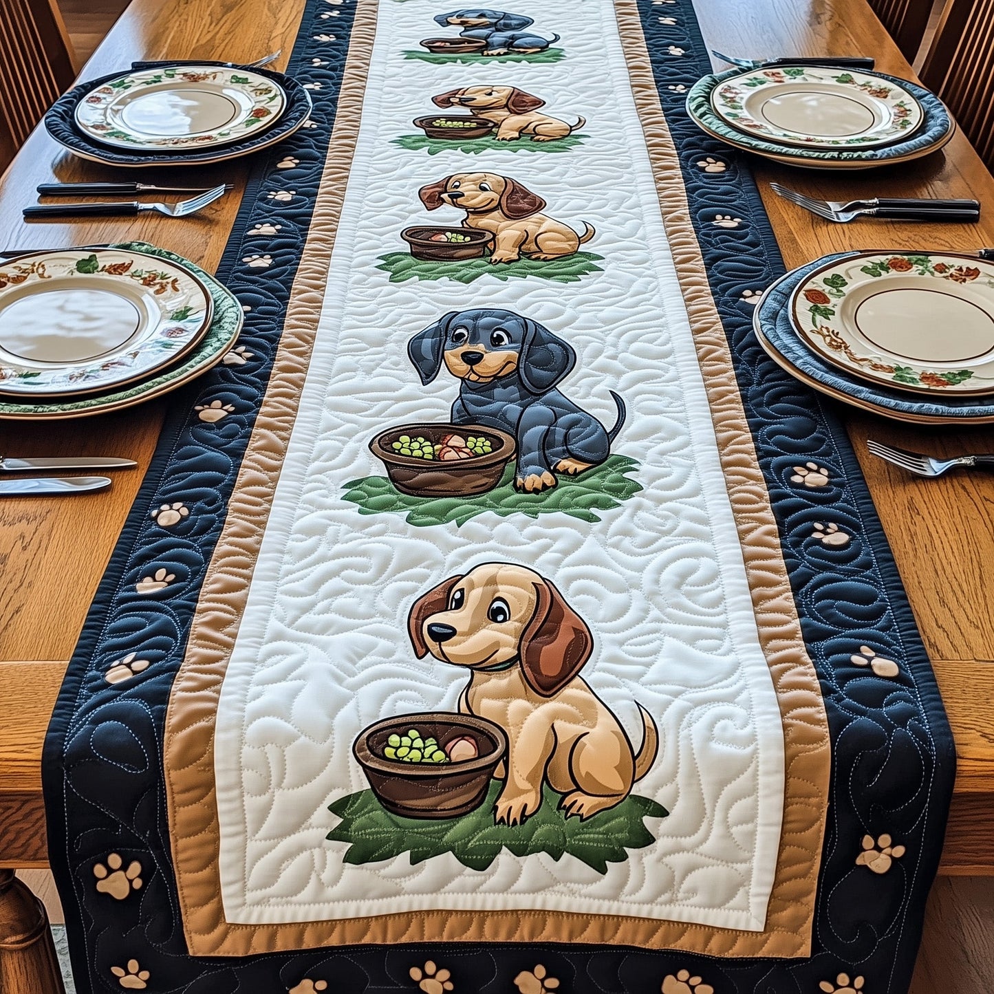 Dachshund Quilted Table Runner GFTOMA199