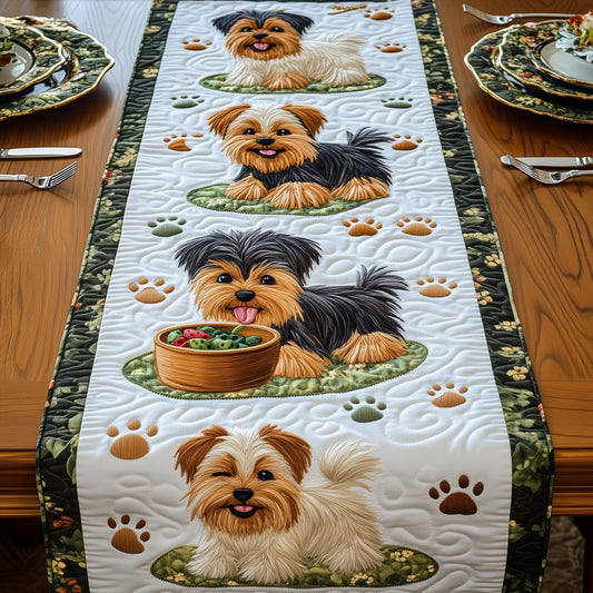 Yorkshire Terrier Quilted Table Runner GFTOMA214