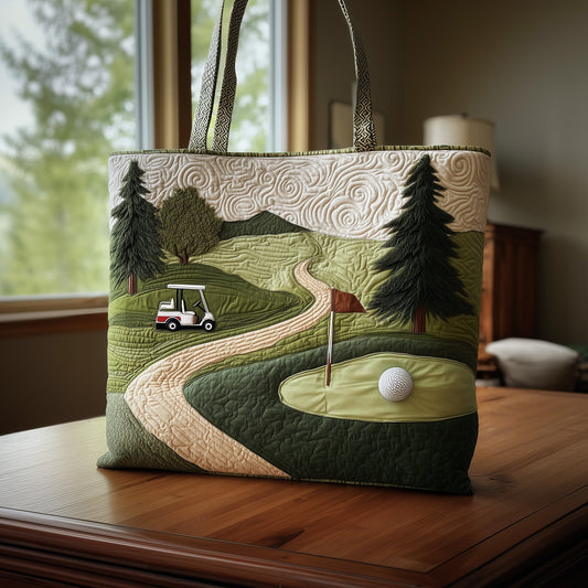 Fairway Dreams Quilted Tote Bag GFTOMA2151