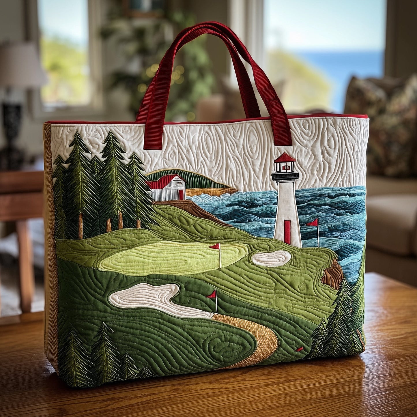 Fairway Dreams Quilted Tote Bag GFTOMA2154