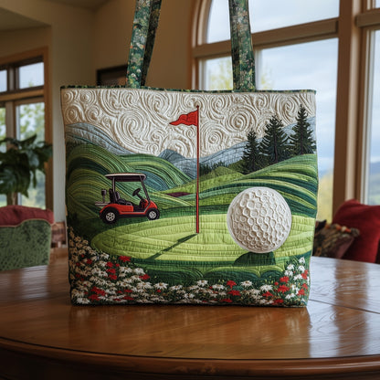 Fairway Dreams Quilted Tote Bag GFTOMA2156