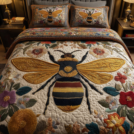 Bee 3-Piece Quilted Bedding Set GFTOMA2177