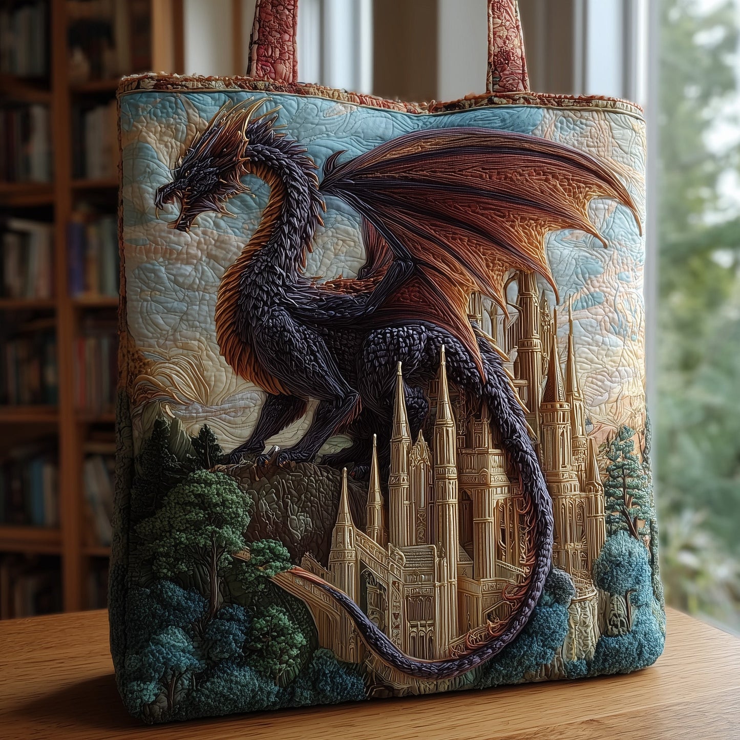 Dragon Fortress Quilted Tote Bag GFTOMA2214