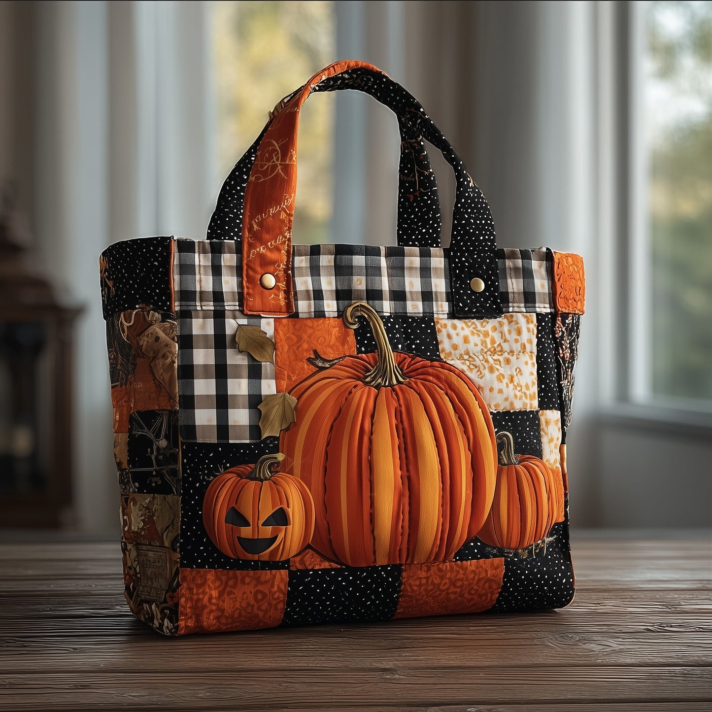 Pumpkin Quilted Tote Bag GFTOMA2278