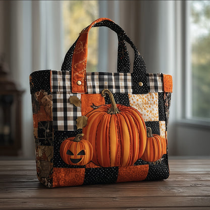 Pumpkin Quilted Tote Bag GFTOMA2278