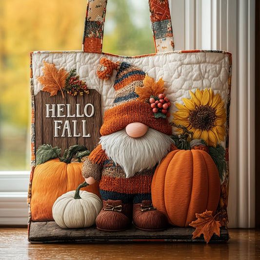 Gnome Quilted Tote Bag GFTOMA2344
