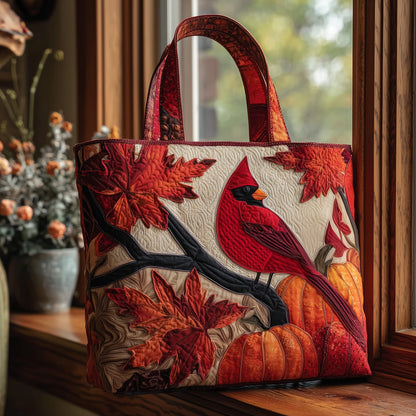 Autumn Cardinals Quilted Tote Bag GFTOMA2369
