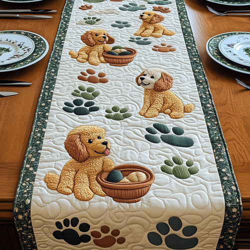 Poodle Quilted Table Runner GFTOMA239