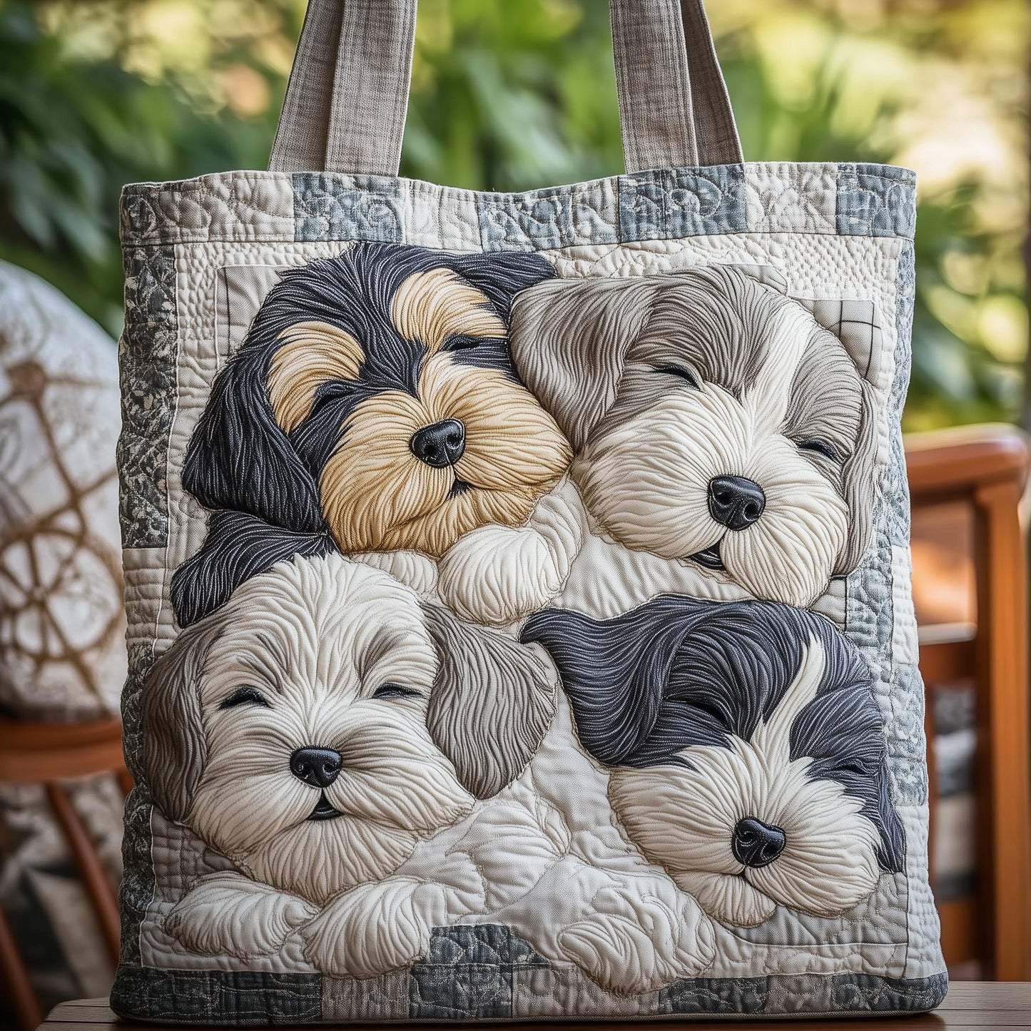 Schnauzer Quilted Tote Bag GFTOMA2469