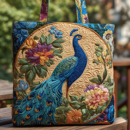 Peacock Quilted Tote Bag GFTOMA2515