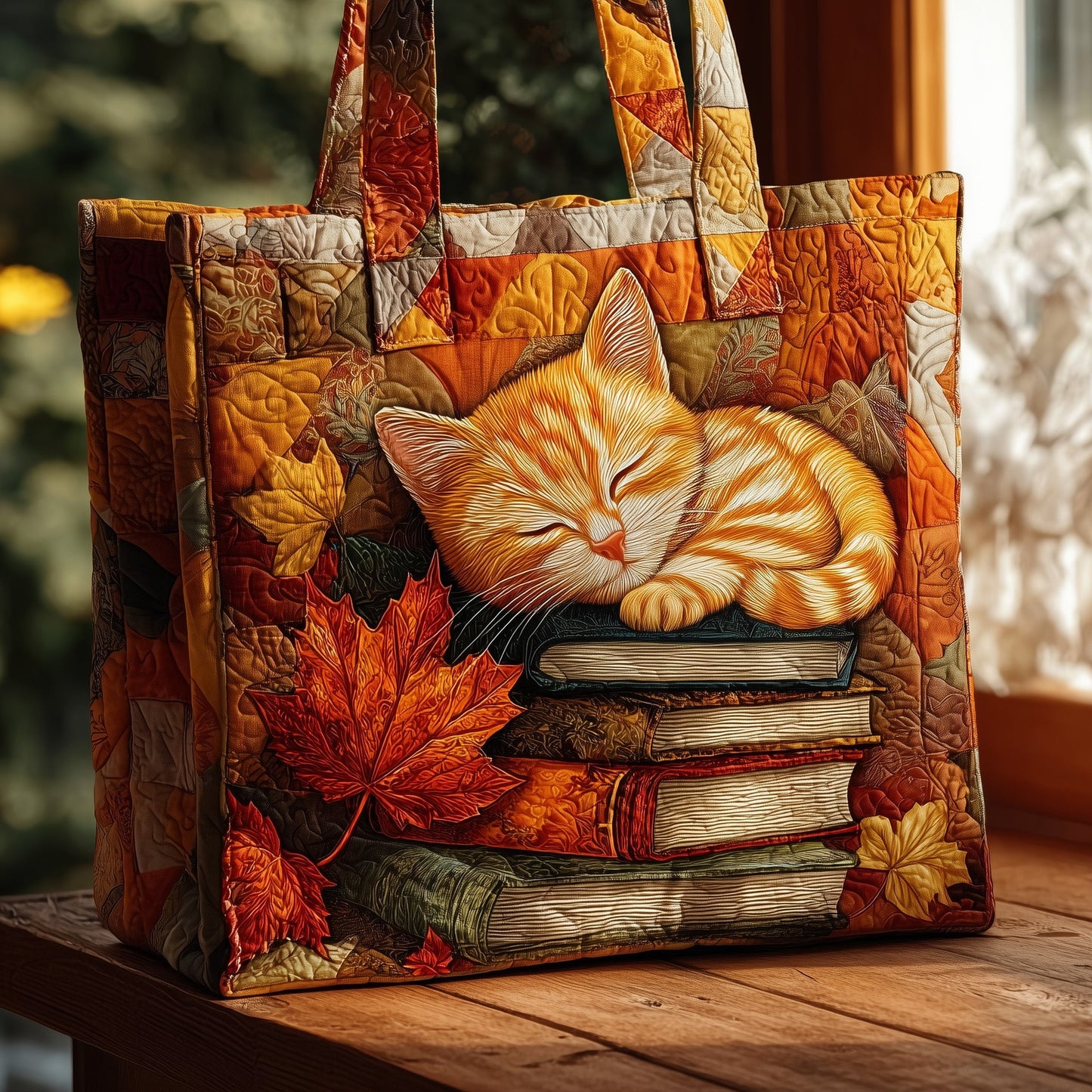 Cozy Cat Quilted Tote Bag GFTOMA2536
