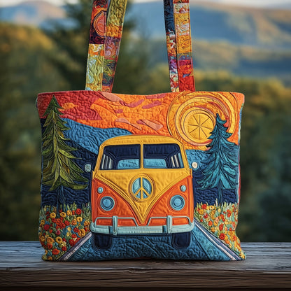 Hippie Van Quilted Tote Bag GFTOMA2614