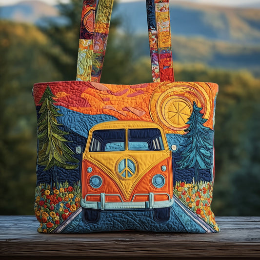 Hippie Van Quilted Tote Bag GFTOMA2614