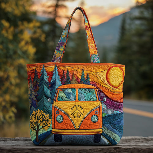 Hippie Van Quilted Tote Bag GFTOMA2616