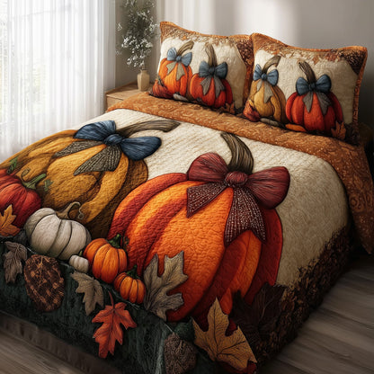 Autumn Vibe 3-Piece Quilted Bedding Set GFTOMA2682