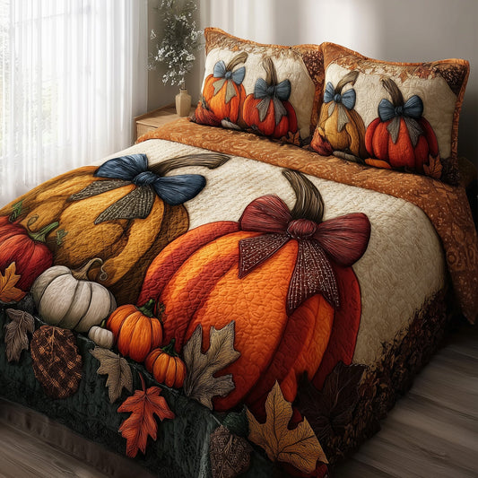 Autumn Vibe 3-Piece Quilted Bedding Set GFTOMA2682