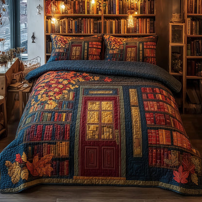 Cozy Library 3-Piece Quilted Bedding Set GFTOMA2762