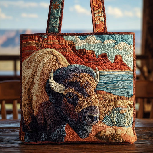 Bison Quilted Tote Bag GFTOMA2861