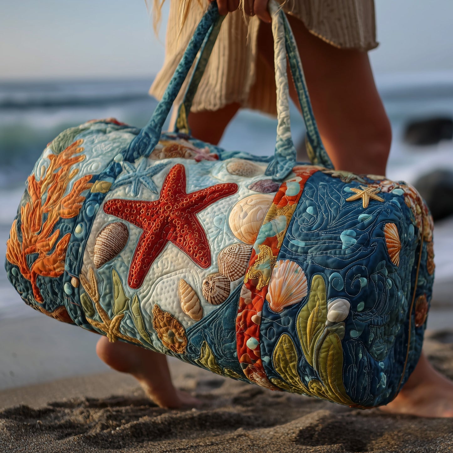 Ocean Breeze Quilted Duffle Bag GFTOMA2893