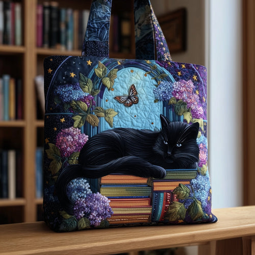 Black Cat Quilted Tote Bag GFTOMA2935