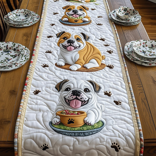 Bulldog Quilted Table Runner GFTOMA295