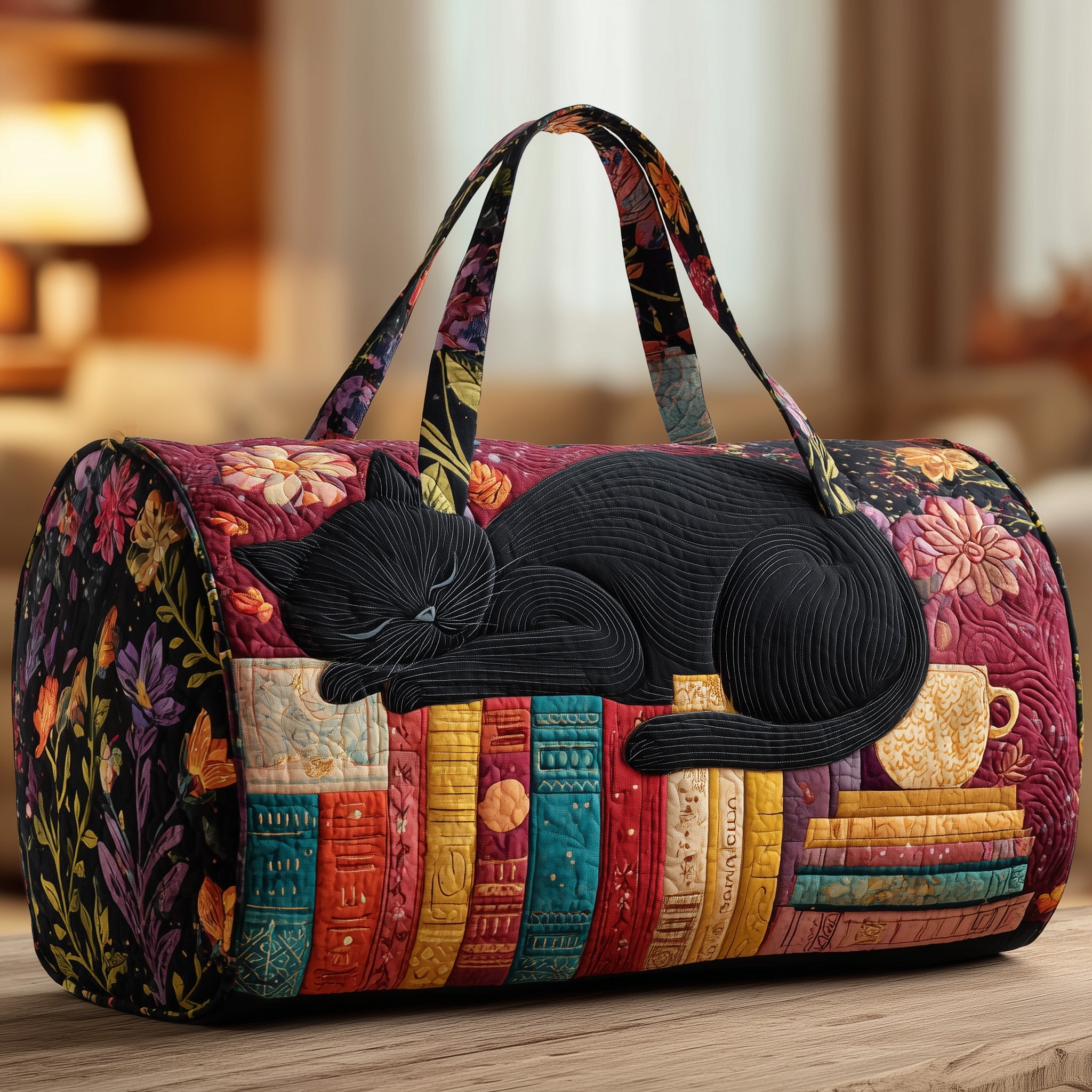 Cozy Library Quilted Duffle Bag GFTOMA3045 – Willow Quilt