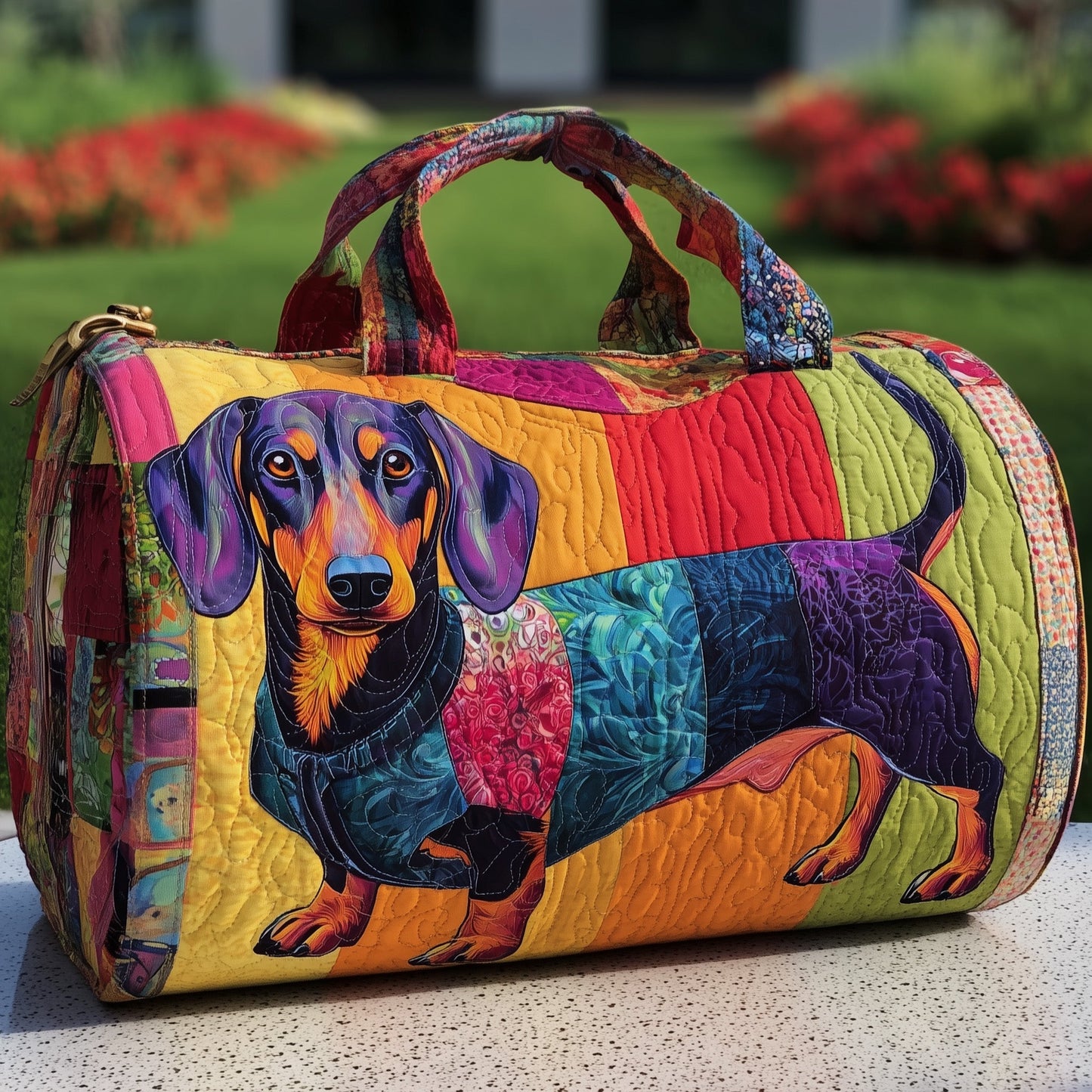 Dachshund Quilted Duffle Bag GFTOMA3146