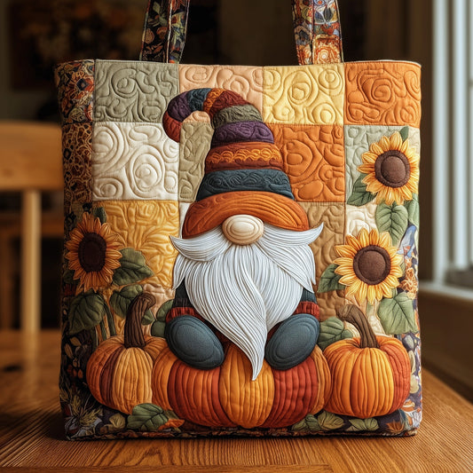 Harvest Gnome Quilted Tote Bag GFTOMA3218