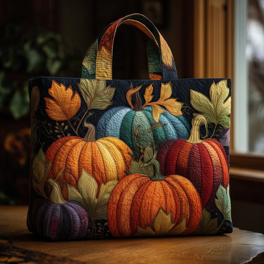 Pumpkin Quilted Tote Bag GFTOMA3286