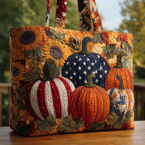 Pumpkin Quilted Tote Bag GFTOMA3287