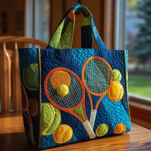 Tennis Time Quilted Tote Bag GFTOMA3291