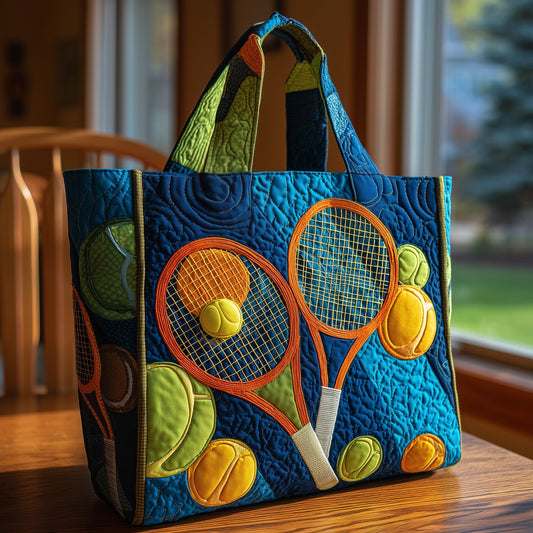 Tennis Time Quilted Tote Bag GFTOMA3291